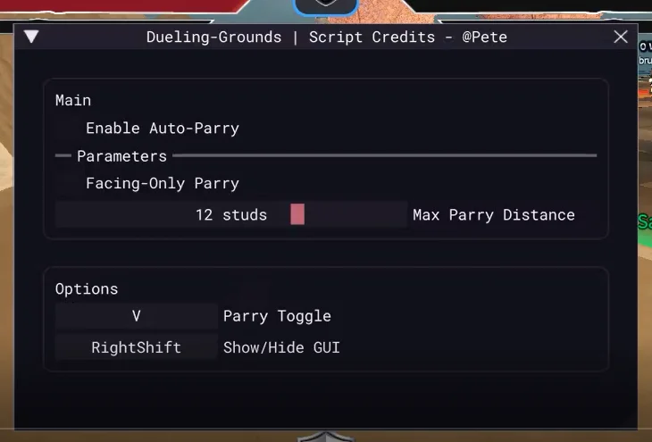 Dueling Grounds Auto Parry Script [No-Key] Roblox