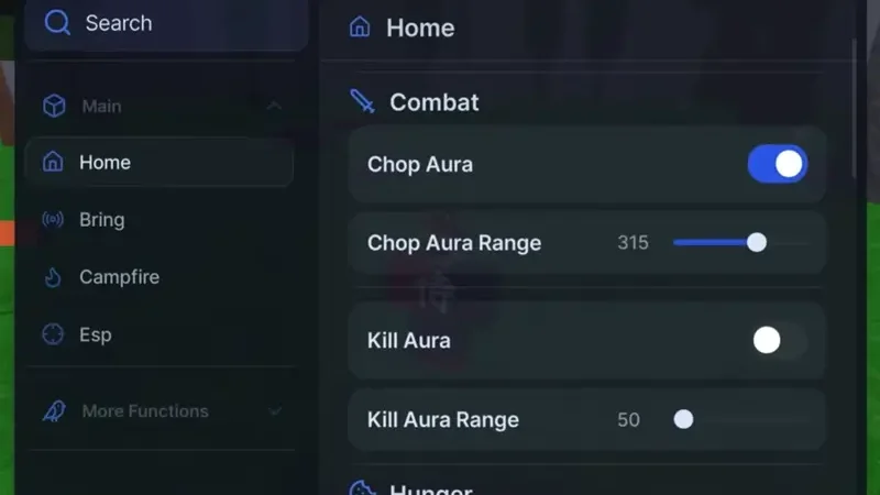 Nazuro Hub Script 99 Nights No Key – Kill Aura, Bring Item, Teleport, ESP
