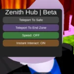 Zenith Script Hub: +1 Speed Escape for Brainrots (Keyless GUI)