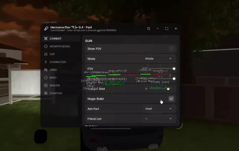Hermanos Hub Script | Blockspin Hermanos Dev Aimbot ESP