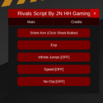 Silent Aim Rivals Script +Click Shoot Button