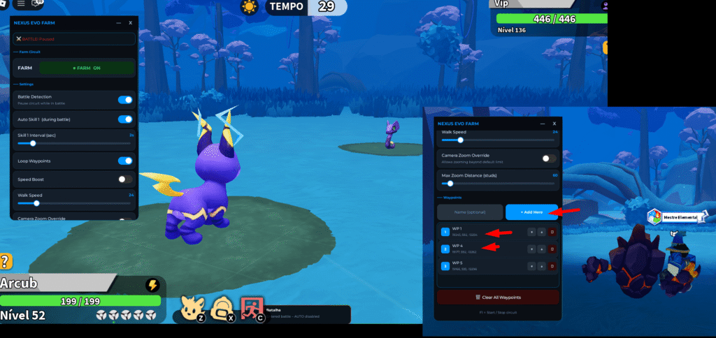 Evomon Script – Auto Farm Tgferr, Save Waypoints, Speed Hack, Keyless